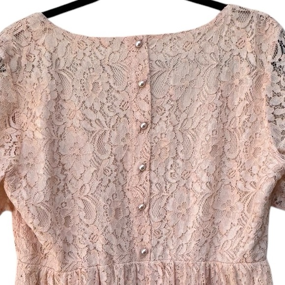 ASOS Pink Lace Maternity Dress size 14 - Picture 8 of 8